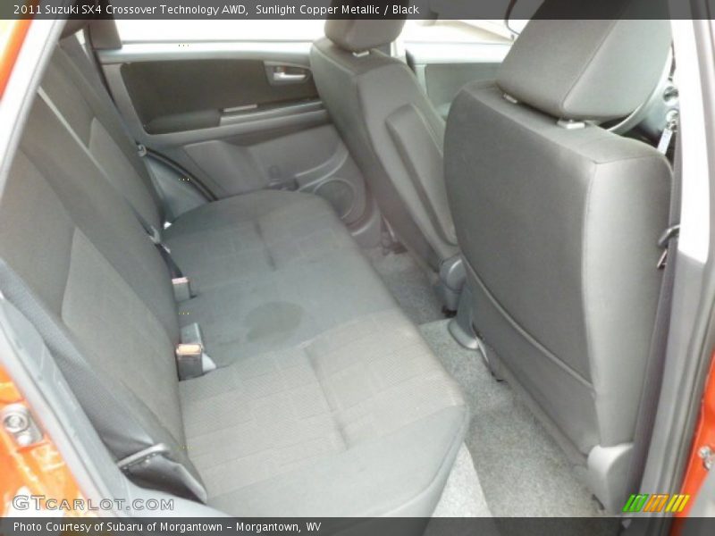 Rear Seat of 2011 SX4 Crossover Technology AWD