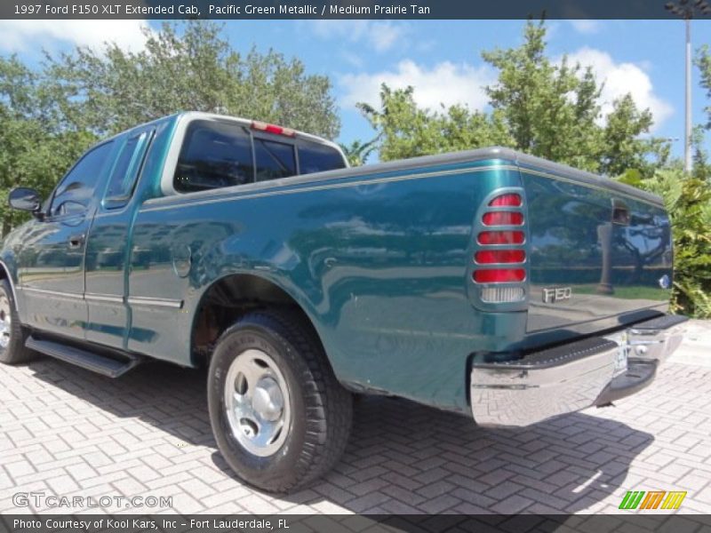 Pacific Green Metallic / Medium Prairie Tan 1997 Ford F150 XLT Extended Cab