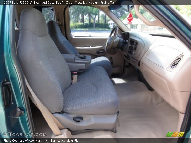 Pacific Green Metallic / Medium Prairie Tan 1997 Ford F150 XLT Extended Cab