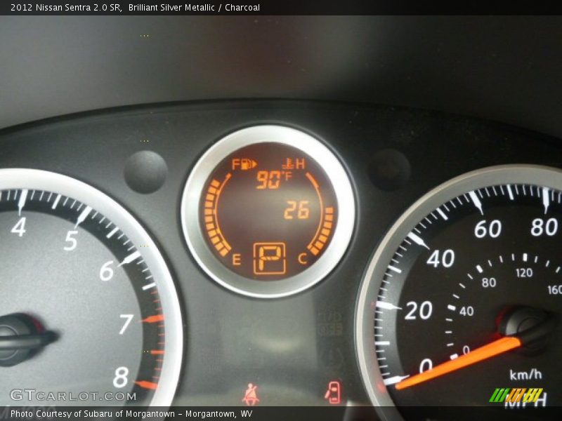 Brilliant Silver Metallic / Charcoal 2012 Nissan Sentra 2.0 SR