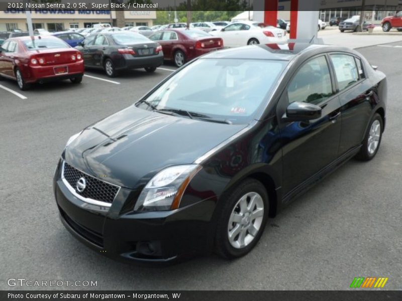 Super Black / Charcoal 2012 Nissan Sentra 2.0 SR