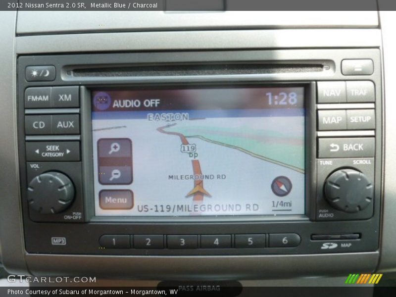 Metallic Blue / Charcoal 2012 Nissan Sentra 2.0 SR