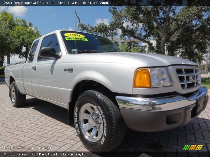 Silver Frost Metallic / Dark Graphite 2001 Ford Ranger XLT SuperCab