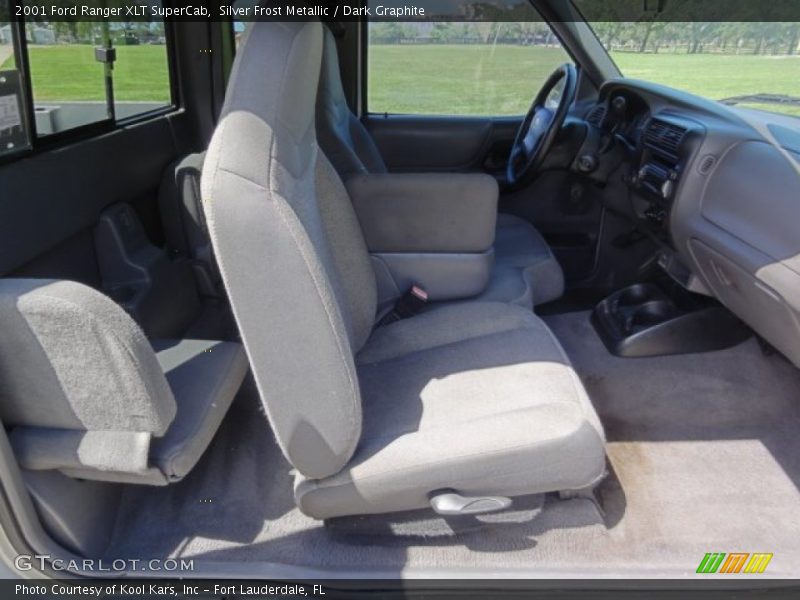 Silver Frost Metallic / Dark Graphite 2001 Ford Ranger XLT SuperCab