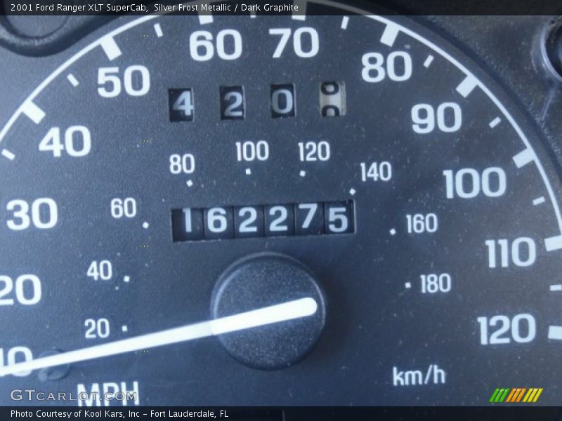 Silver Frost Metallic / Dark Graphite 2001 Ford Ranger XLT SuperCab