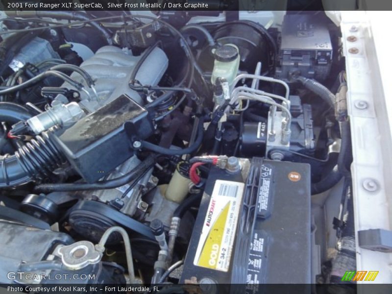 Silver Frost Metallic / Dark Graphite 2001 Ford Ranger XLT SuperCab