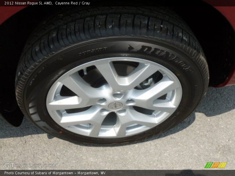 Cayenne Red / Gray 2012 Nissan Rogue SL AWD