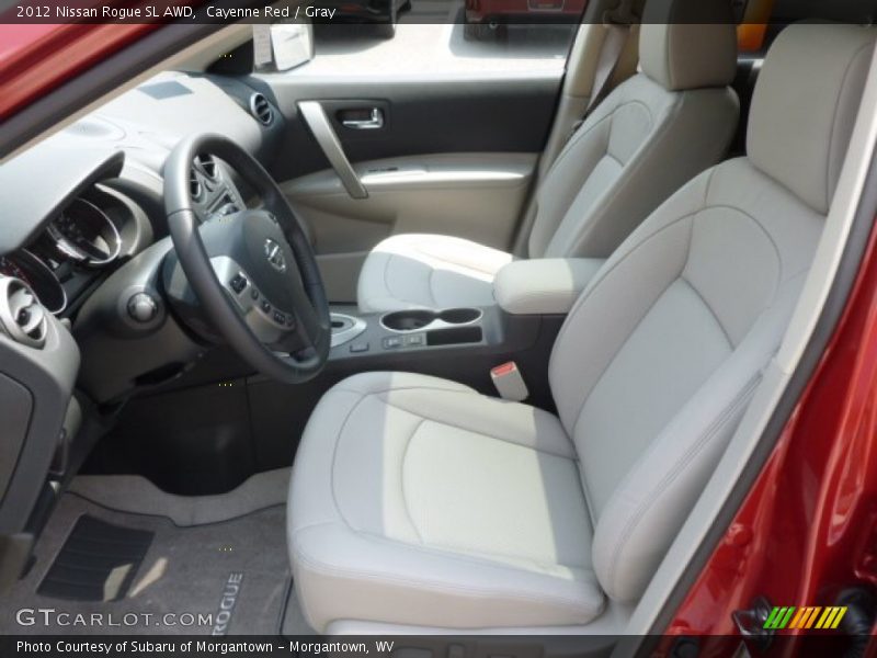 Cayenne Red / Gray 2012 Nissan Rogue SL AWD
