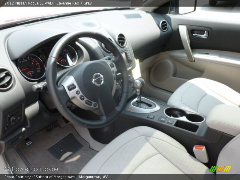 Cayenne Red / Gray 2012 Nissan Rogue SL AWD