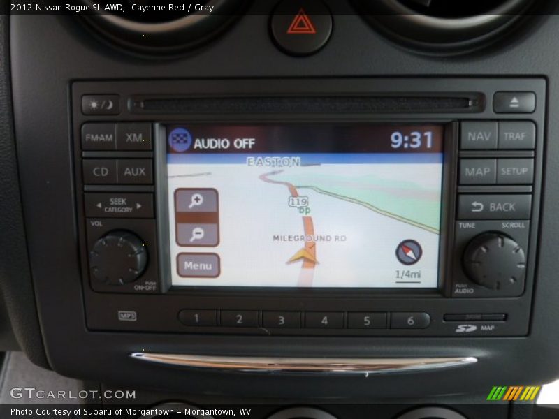 Cayenne Red / Gray 2012 Nissan Rogue SL AWD