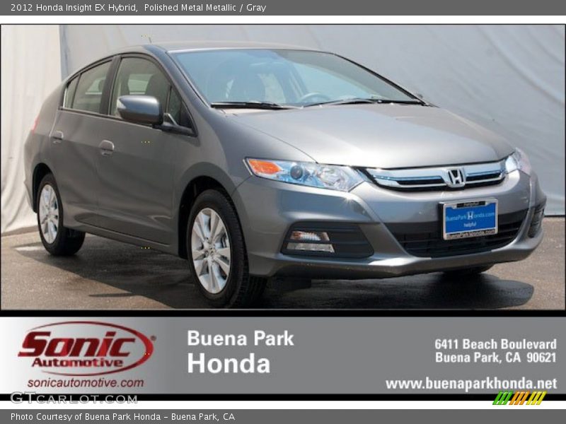 Polished Metal Metallic / Gray 2012 Honda Insight EX Hybrid
