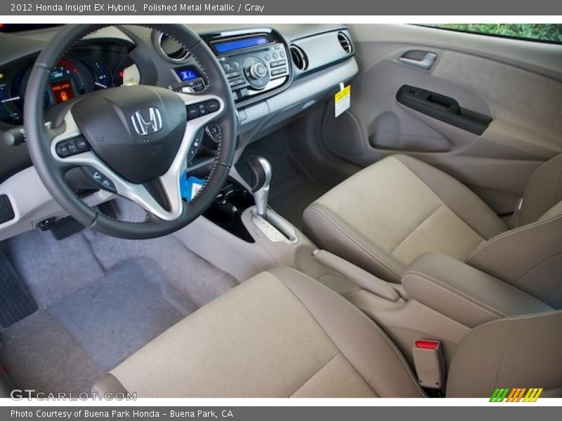 Gray Interior - 2012 Insight EX Hybrid 