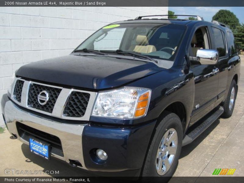Majestic Blue / Sand Beige 2006 Nissan Armada LE 4x4
