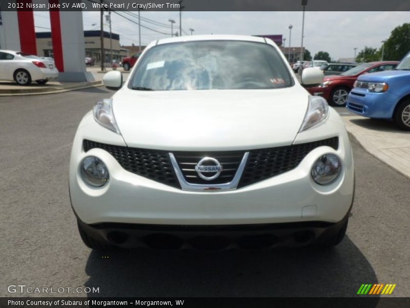 White Pearl / Gray/Silver Trim 2012 Nissan Juke SV AWD