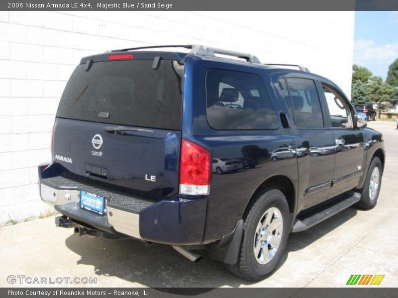 Majestic Blue / Sand Beige 2006 Nissan Armada LE 4x4