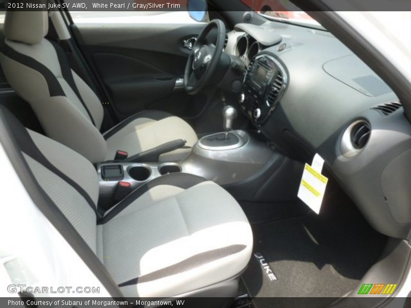 White Pearl / Gray/Silver Trim 2012 Nissan Juke SV AWD