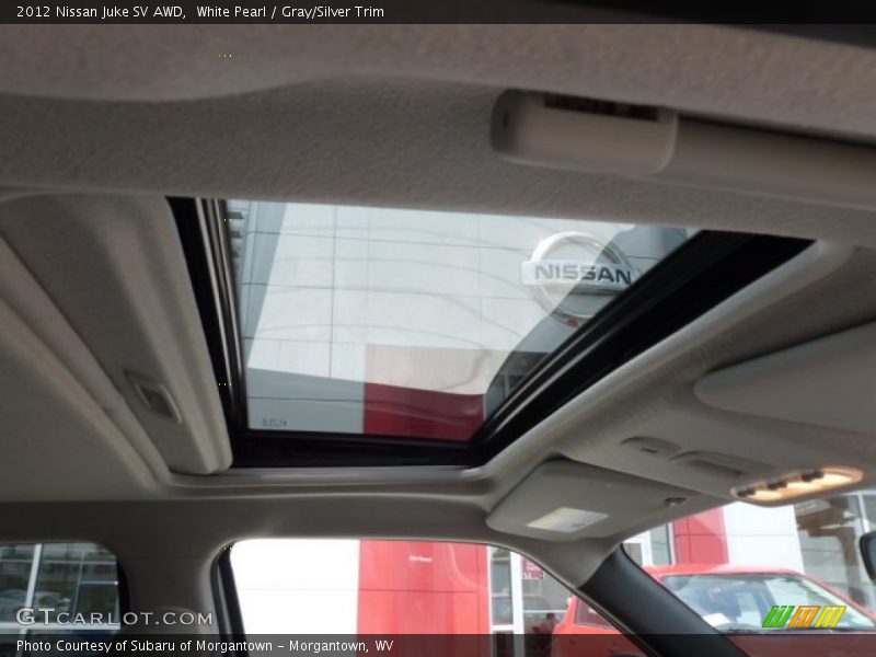 White Pearl / Gray/Silver Trim 2012 Nissan Juke SV AWD