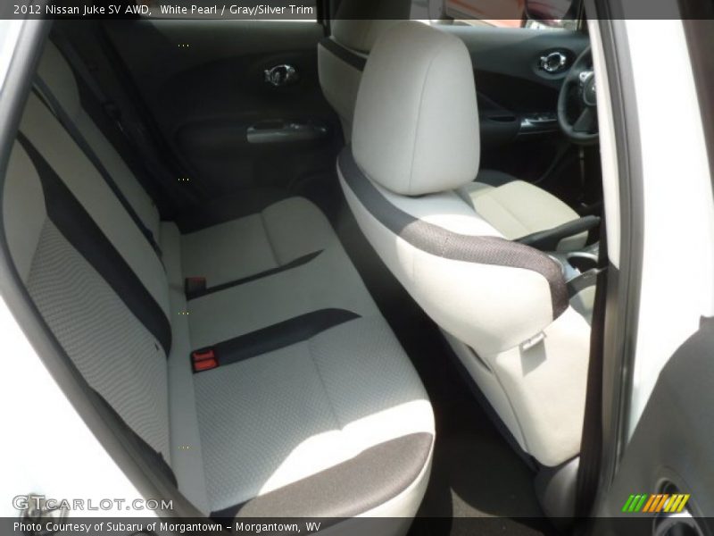 White Pearl / Gray/Silver Trim 2012 Nissan Juke SV AWD