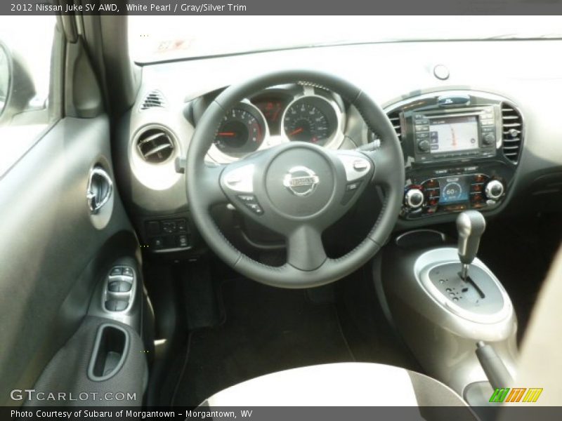 White Pearl / Gray/Silver Trim 2012 Nissan Juke SV AWD
