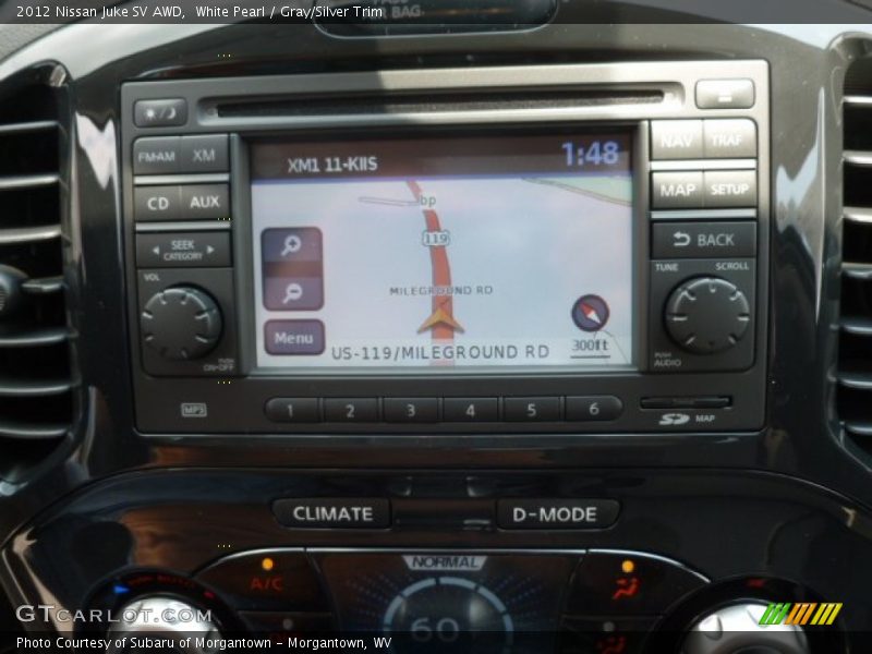 White Pearl / Gray/Silver Trim 2012 Nissan Juke SV AWD