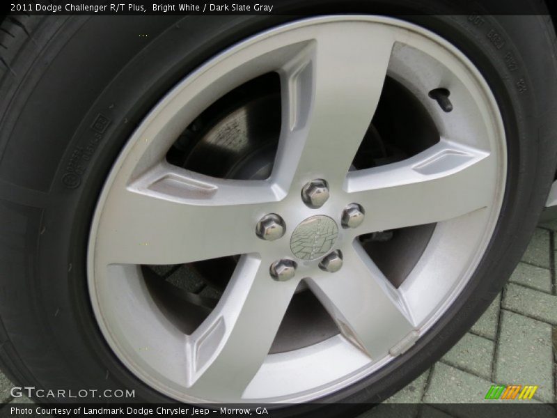 Bright White / Dark Slate Gray 2011 Dodge Challenger R/T Plus