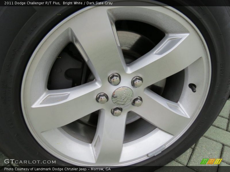 Bright White / Dark Slate Gray 2011 Dodge Challenger R/T Plus