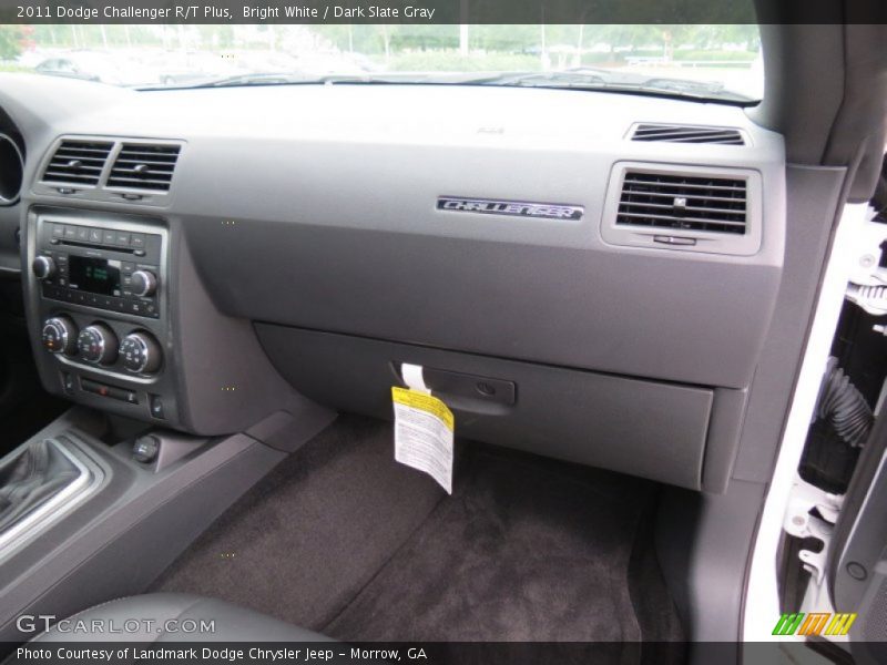 Bright White / Dark Slate Gray 2011 Dodge Challenger R/T Plus