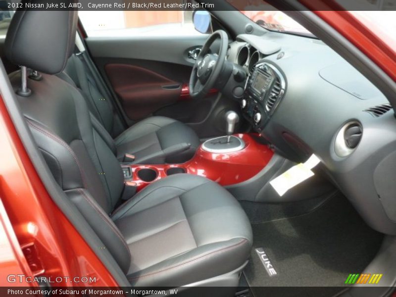 Cayenne Red / Black/Red Leather/Red Trim 2012 Nissan Juke SL AWD