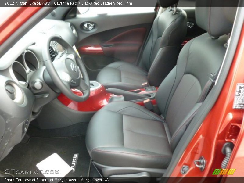 Cayenne Red / Black/Red Leather/Red Trim 2012 Nissan Juke SL AWD