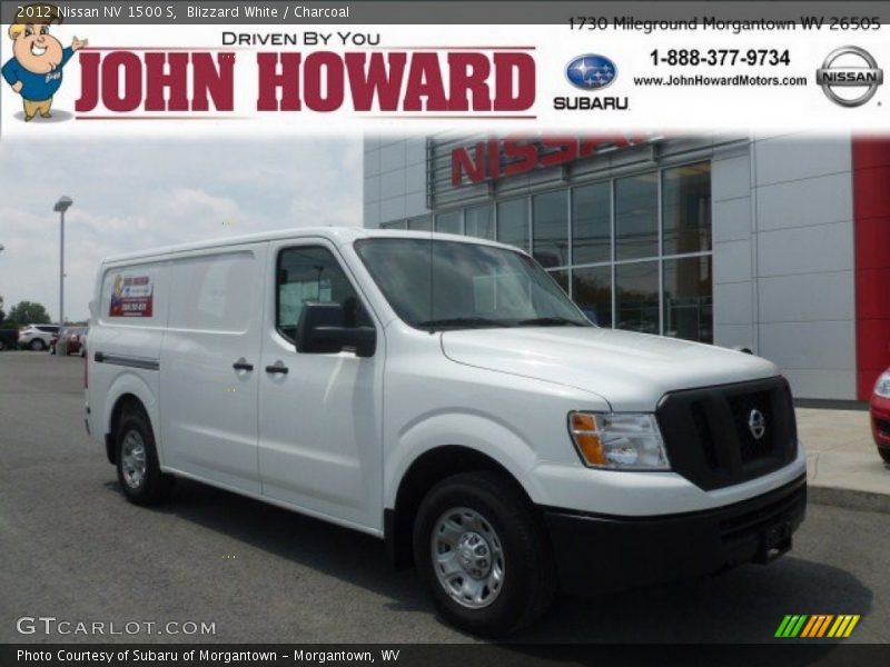 Blizzard White / Charcoal 2012 Nissan NV 1500 S