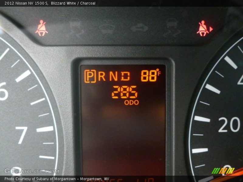 Blizzard White / Charcoal 2012 Nissan NV 1500 S