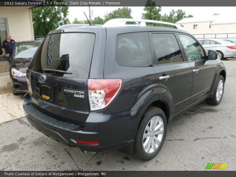 Dark Gray Metallic / Platinum 2012 Subaru Forester 2.5 X Touring