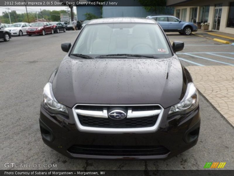 Deep Cherry Red Pearl / Ivory 2012 Subaru Impreza 2.0i 5 Door