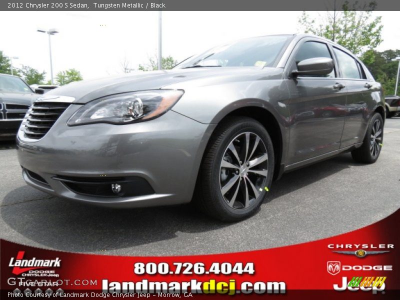 Tungsten Metallic / Black 2012 Chrysler 200 S Sedan