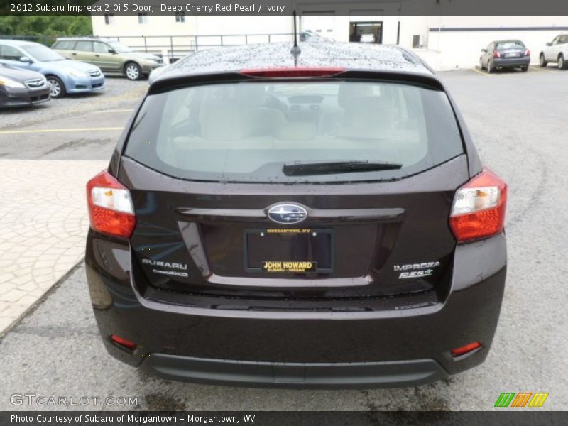 Deep Cherry Red Pearl / Ivory 2012 Subaru Impreza 2.0i 5 Door