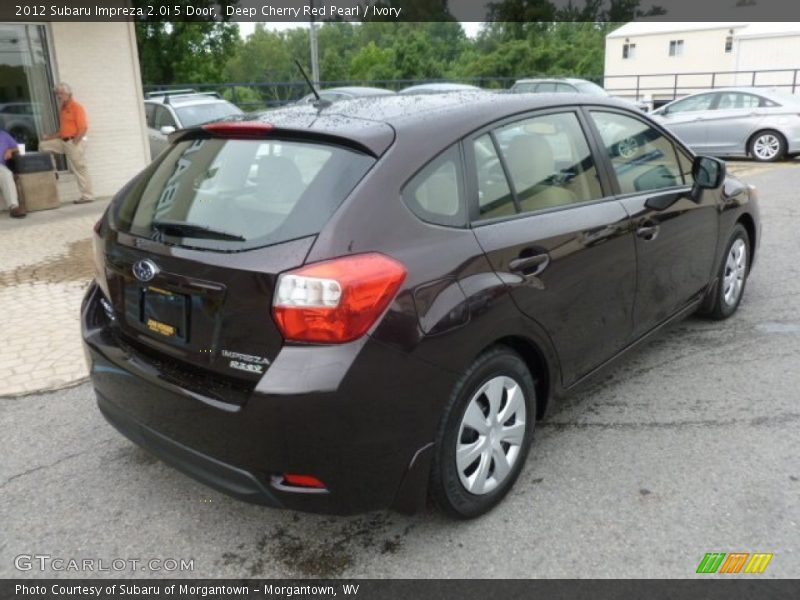 Deep Cherry Red Pearl / Ivory 2012 Subaru Impreza 2.0i 5 Door