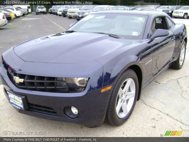Imperial Blue Metallic / Beige 2010 Chevrolet Camaro LT Coupe