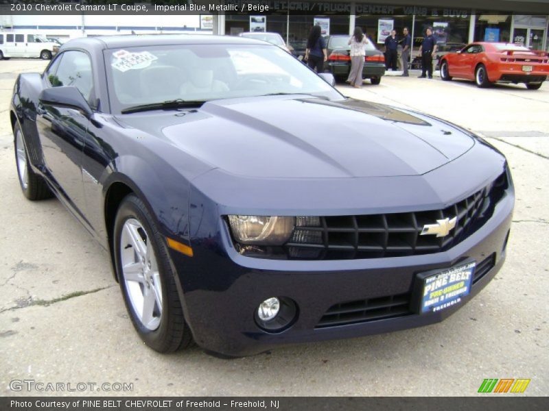 Imperial Blue Metallic / Beige 2010 Chevrolet Camaro LT Coupe