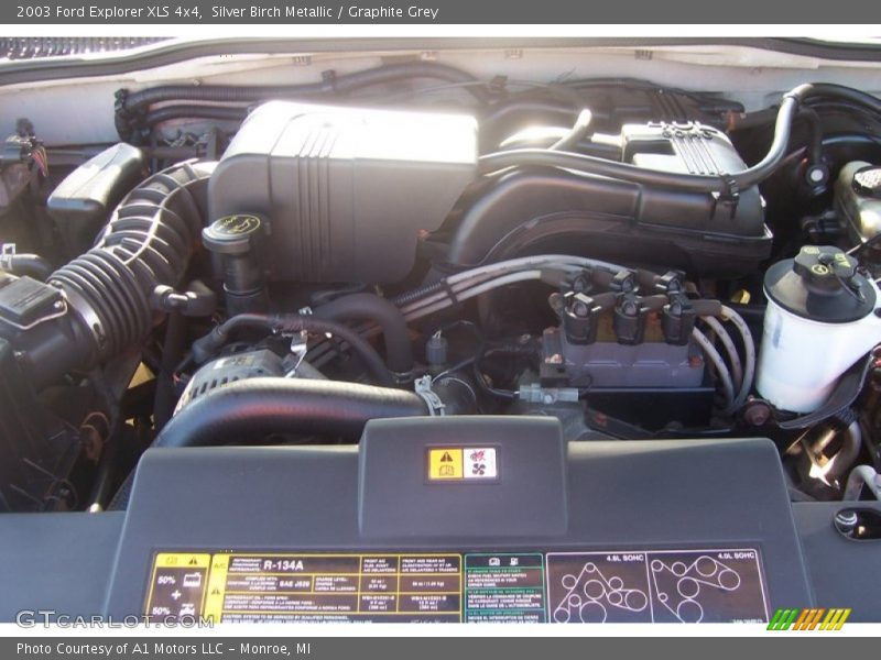 Silver Birch Metallic / Graphite Grey 2003 Ford Explorer XLS 4x4
