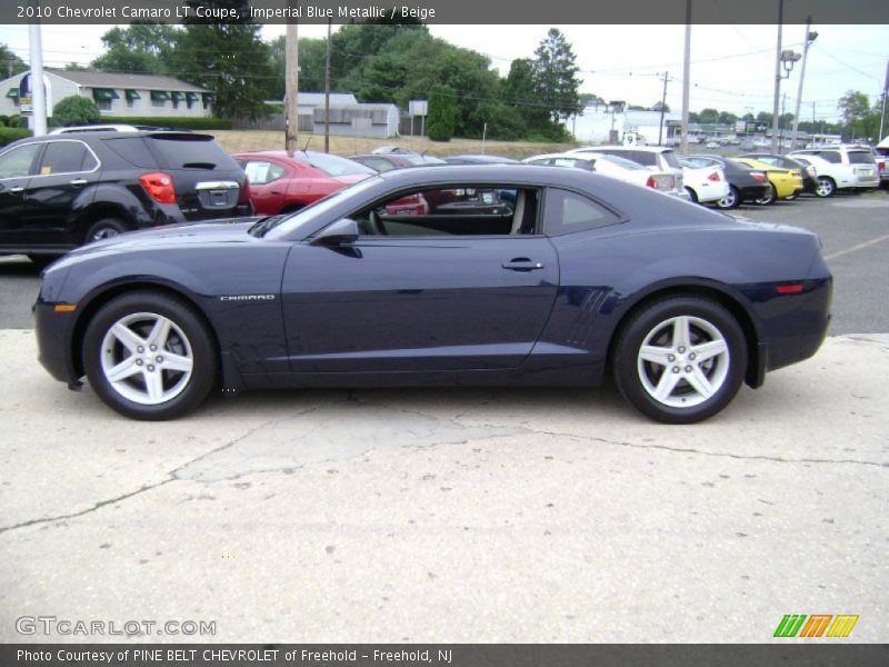 Imperial Blue Metallic / Beige 2010 Chevrolet Camaro LT Coupe