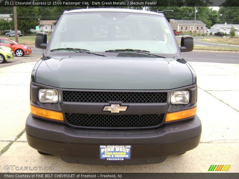 Dark Green Metallic / Medium Pewter 2012 Chevrolet Express LS 1500 Passenger Van