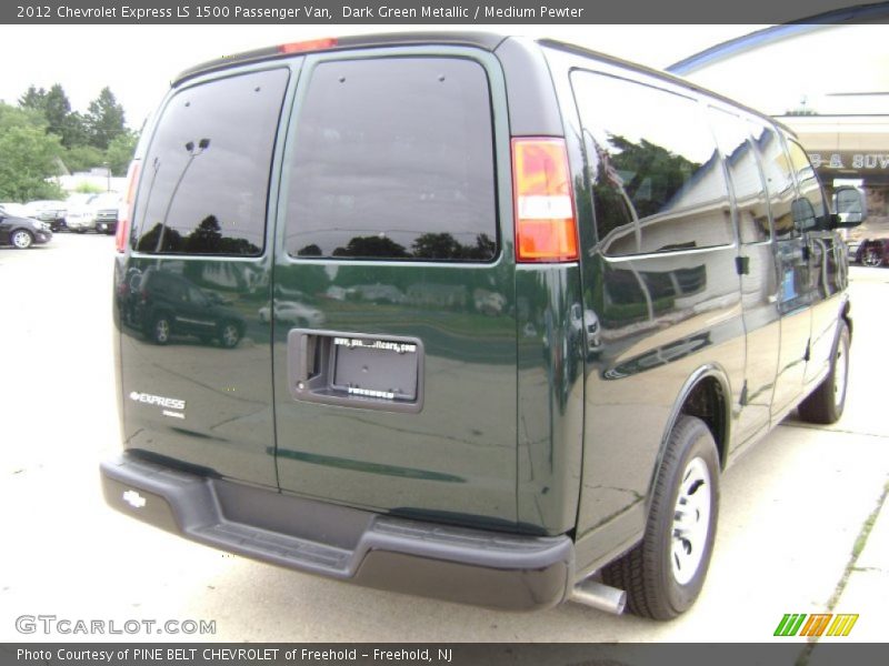 Dark Green Metallic / Medium Pewter 2012 Chevrolet Express LS 1500 Passenger Van