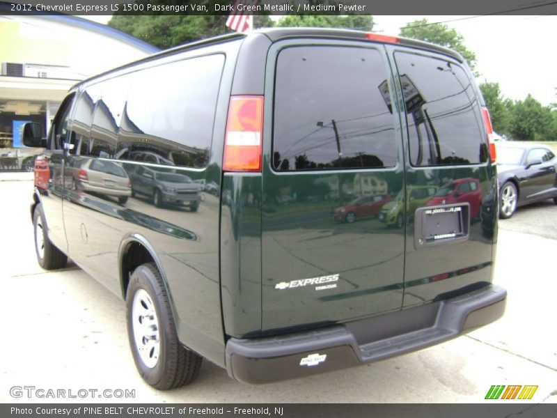 Dark Green Metallic / Medium Pewter 2012 Chevrolet Express LS 1500 Passenger Van