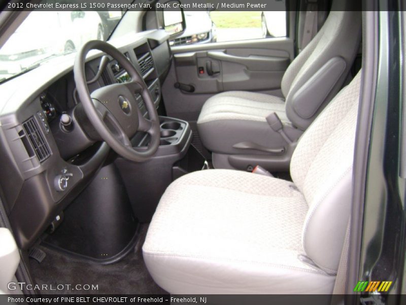 Dark Green Metallic / Medium Pewter 2012 Chevrolet Express LS 1500 Passenger Van