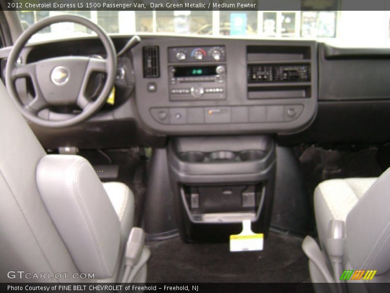 Dark Green Metallic / Medium Pewter 2012 Chevrolet Express LS 1500 Passenger Van