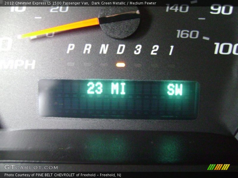 Dark Green Metallic / Medium Pewter 2012 Chevrolet Express LS 1500 Passenger Van