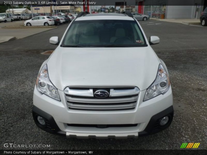 Satin White Pearl / Ivory 2013 Subaru Outback 3.6R Limited