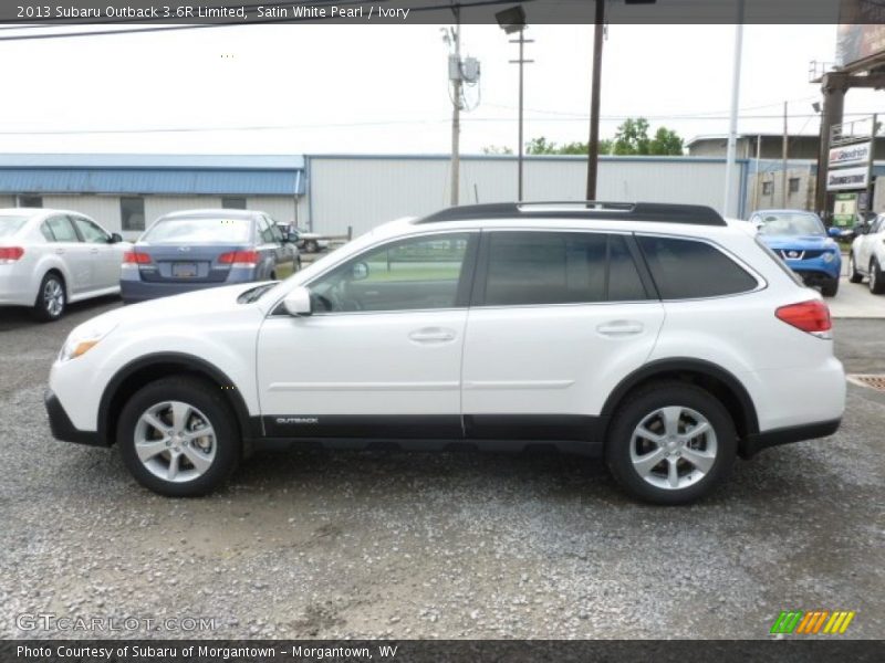 Satin White Pearl / Ivory 2013 Subaru Outback 3.6R Limited