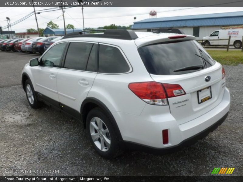 Satin White Pearl / Ivory 2013 Subaru Outback 3.6R Limited