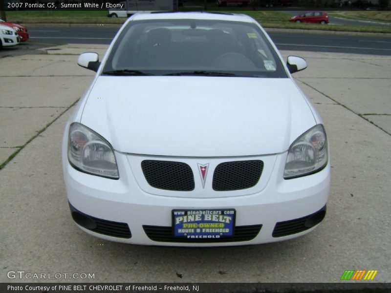 Summit White / Ebony 2007 Pontiac G5